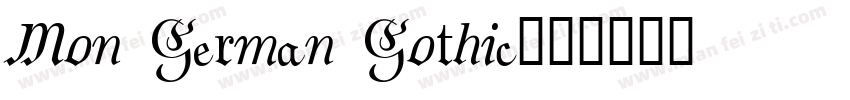 Mon German Gothic字体转换